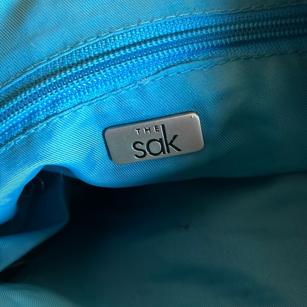 The Sak Original Everyday Tote Single Strap Shoulder Bag Turquoise Blue - Picture 7 of 9